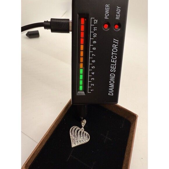 Vintage Heart Shaped Sterling Silver 925 & Marcasite Earrings Diamond Read Descr - Picture 7 of 12